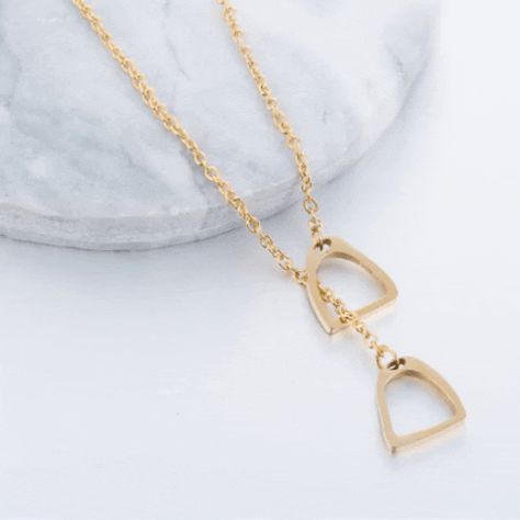 $37.47. Wear this elegant and unique double stirrup necklace and display your love for horses everywhere you go! Personalised Horse Stirrup Necklace, Letterbox Gift, Pony Pendant, Horse Lover Gift, Horse Rider. Horse Socks, Horse Backpack, Horse Scarf, Horse Keychain, Horse Hair Jewelry, Horseshoe Jewelry, Horseshoe Earrings, Horse Bracelet, Horse Earrings