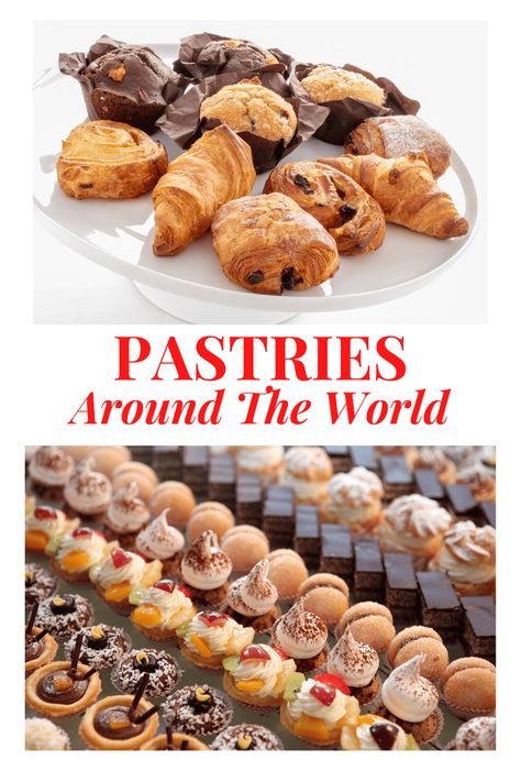 Chinese Buns, French Croissants, Best Pastries, Desserts Around The World, International Desserts, Around The World Food, Tart Dessert, Foreign Food, Breakfast Pastries