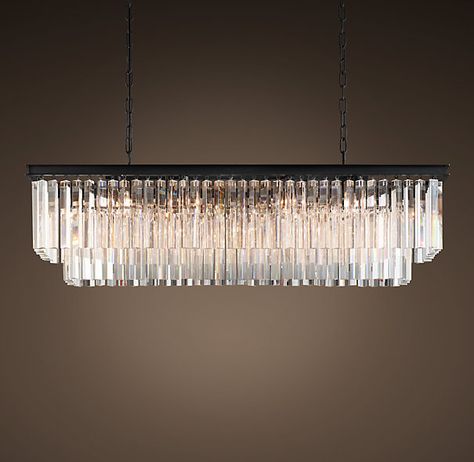 Rh Chandelier, Rectangular Pendant Light, Crystal Chandelier Dining Room, Dining Light Fixtures, Crystal Hanging, Rectangular Chandelier, Crystal Pendant Lighting, Dining Room Light Fixtures, Rectangle Chandelier