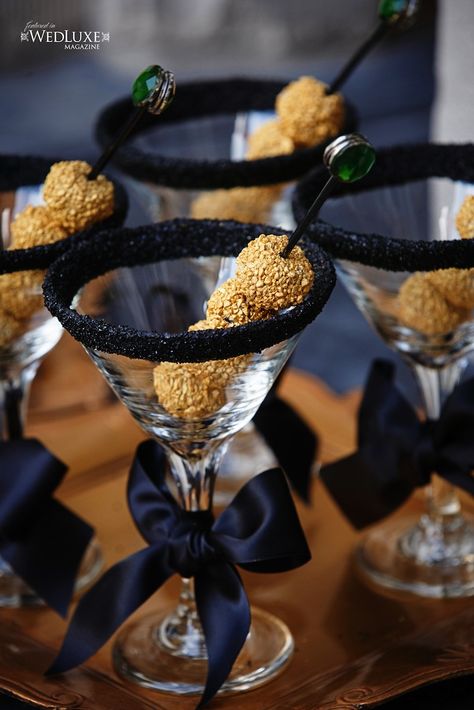 Chocolate Martini Glasses Wedding Signature Drinks, Wedding Event Design, Scottish Wedding, Real Weddings Photos, Gold Cocktail, Mod Wedding, Signature Drinks, Signature Cocktail, Bridal Shower Theme