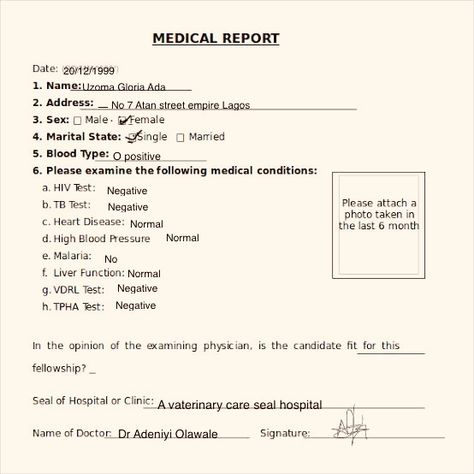 Medical Report Template, Tb Test, Medsurg Report Sheet, Fake Medical Report India, Medical Record Form, Medical Report, Military Doctor Format, Document Sign, Medical Conditions