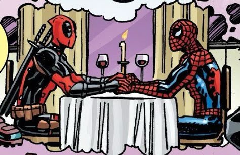 Wade Wilson Deadpool, Deadpool And Spider Man, Spiderman Funny, Deadpool X Spiderman, Deadpool Spiderman, Spiderman Deadpool, Parker Spiderman, Peter Parker Spiderman, Deadpool Comic