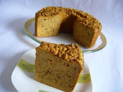 Walnut Chiffon Cake, Coffee Chiffon Cake Recipe, Walnut Desserts, Walnut Dessert, Ogura Cake, Bolu Cake, Bolu Gulung, Coffee Desserts, Mug Cake Microwave