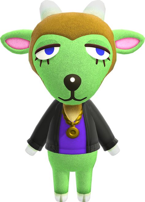 The Three Billy Goats Gruff, Female Goat, Three Billy Goats Gruff, Billy Goats Gruff, Happy Home Designer, Burning Bridges, Green Fur, City Folk, Animal Crossing Characters