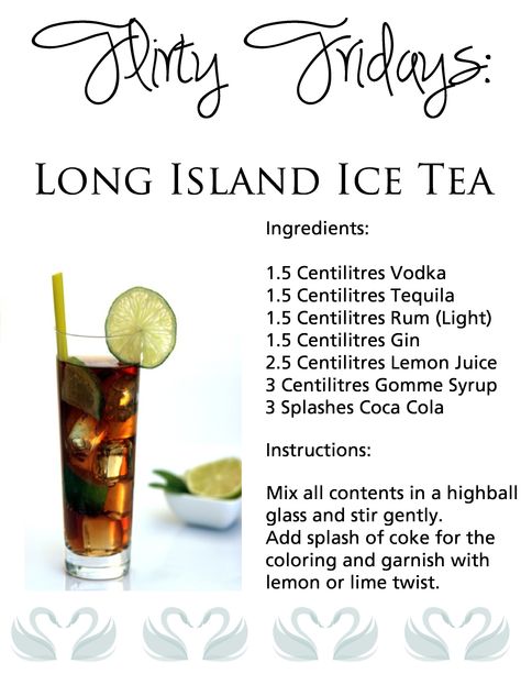 Cocktails: Long Island Ice Tea Long Island Iced Tea Recipe, Iced Tea Cocktails, Ayurvedic Healing, Mixed Drinks Alcohol, Long Island Iced Tea, Drinks Alcohol, Vodka Drinks, Alcohol Drinks, Cocktail Drinks Recipes