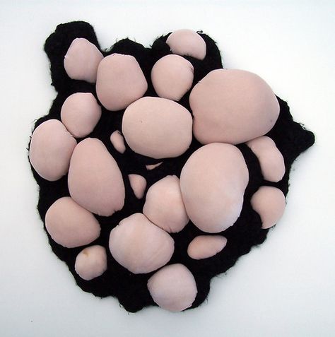 Lauren Jordan Hand dyed cotton lycra; crocheted, hand dyed, and felted wool yarn (via lauren jordan (dot net)) Texture Textile Design, Sculpture Textile, Wool Felting, Dot Net, Textile Sculpture, Textiles Techniques, Soft Sculpture, Felted Wool, 가을 패션