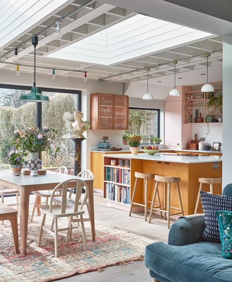 Architecture Renovation, House Beautiful Magazine, Space Kitchen, Edwardian House, Kitchen Aesthetic, Shelving Design, Inspiration Kitchen, Kitchen Dining Living, Kitchen Extension