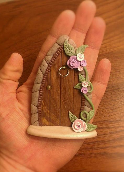 Clay Tooth, Tooth Fairy Door, Tooth Fairy Doors, Clay Fairy, Clay Fairy House, Polymer Clay Fairy, Fairy Homes, Handmade Fairy, Clay Fairies