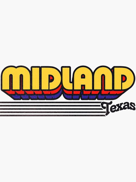 Visco Stickers, Gallery Logo, Circuit City, Trendy Stickers, Midland Texas, Danielle Bregoli, Retro Inspiration, Texas Forever, Class Shirt