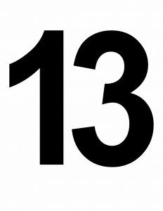 Large Number 13 Printable Large Printable Numbers, The Number 13, 13 Number, Numbers Printable, Number 13, Large Numbers, Number 12, Printable Numbers, Trading Charts