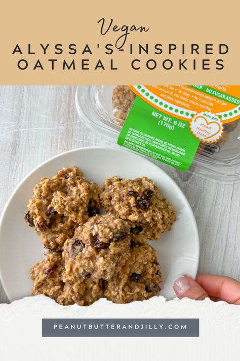 We all love Alyssa's Cookies. Sometimes, they can be hard to find at the local grocery store. And, at over $4 a box, they can also be expensive. Especially, if you have an addiction to them like I do! It took me months and multiple attempts to create this delicious Alyssa's Inspired Healthy Oatmeal Bites Recipe. They're vegan and gluten-free, super simple, and they taste almost identical to Alyssa's Oatmeal Bites. Alyssa’s Healthy Vegan Bites Recipe, Alyssa’s Healthy Oatmeal Bites Recipe, Vegan Oatmeal Bites, Alyssa Healthy Oatmeal Bites Recipe, Healthy Oat Bites, Healthy Vegan Cookie Recipes, Alyssas Healthy Cookies Copycat, Alyssa’s Healthy Oatmeal Bites, Healthy Oatmeal Cookies Recipes