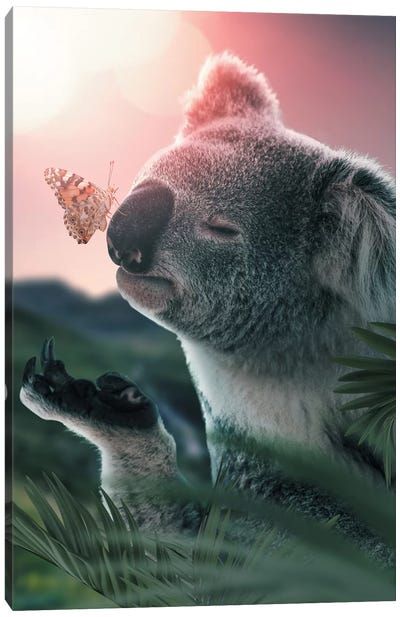 Kids Animal Art, Butterfly Kit, Butterfly Poster, Baby Koala, Butterfly Canvas, Mosaic Pattern, Cross Paintings, Koala Bear, 5d Diamond Painting