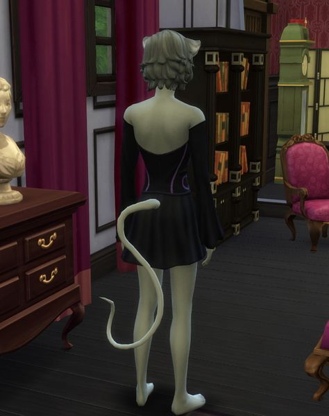 Fantasy & Occult CC Finds on Tumblr Mouse Tail, Sims 5, Free Sims 4, Sims 4 Cc Folder, Sims 4 Teen, Body Outfit, Sims 4 Cc Furniture, Sims Hair, Cat Tail