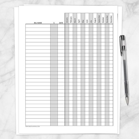 Printable Bill Payment Tracker Log With Amount Column Paying Etsy In 2021 Paying Bills Debt Payoff Plan Budgeting Worksheets Helpful Printables, Bill Payment Tracker, Bills Checklist, Monthly Budget Worksheet, Printable Budget Worksheet, Stationery List, Budgeting Ideas, Payment Tracker, Debt Payoff Plan