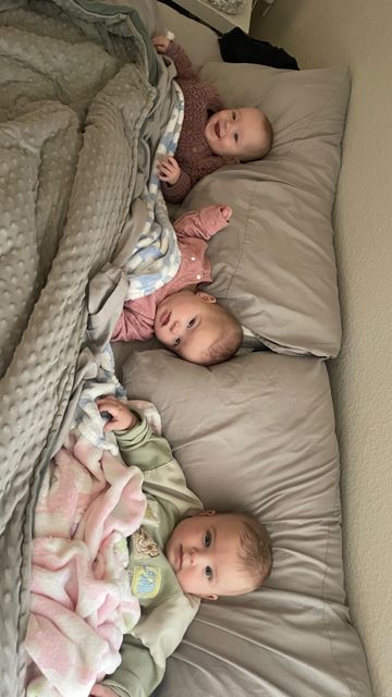 The Brown Triplets on Instagram: "Just because it was too good to not have a permanent spot on the feed 🌞🥹 #goodmorning #sleepy #sleepybaby #tripletsofinstagram #triplets #babiesofinstagram #babies #babiesbabiesbabies #babieswithstyle #momlife #momsofinstagram #momsofmultiples #newborn #mom #preemie #premature #prematurebaby #7monthsold #32weeker #momofthree #dadofthree #parentsofinstagram" Triplets Babies Newborns, Newborn Triplets, Triplet Babies, Newborn Mom, Premature Baby, Baby Videos, Newborn Outfit, Baby Gif