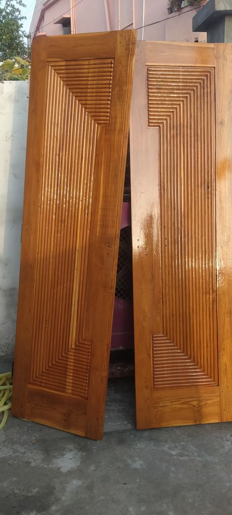 Teak Double Door Design, Teak Wood Double Door Design, Door New Design, House Main Door, House Main Door Design, Wooden Main Door, Wooden Main Door Design, Double Door Design, Wooden Door Design