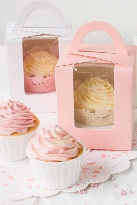 Crepe Store, Individual Cupcakes, Cupcake Party Favors, Cupcake Favors, Amazon List, Cupcake Packaging, Girl Birthday Party Favors, Creative Party Ideas, Party Cupcakes