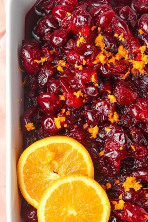 This Paleo & Whole30 Orange Cranberry Sauce is exactly what you need on your thanksgiving table! The combination of orange, maple, cinnamon and cranberries makes this cranberry sauce tart but yet so sweet. It is the perfect side to meet all of your holiday needs. With this side dish only taking 10 minutes to prep it is not only a delicious clean thanksgiving recipe, but it is easy and quick! Aip Recipes Autoimmune Protocol, Paleo Cranberry Sauce, Whole Cranberry Sauce, Orange Cranberry Sauce, Sugar Free Cranberry Sauce, Cranberry Orange Sauce, Paleo Thanksgiving, Paleo Sides, Orange Cranberry