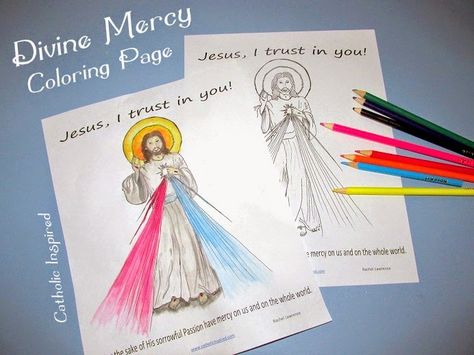 Barnyard Crafts, Ascension Craft, Catechism Crafts, Divine Mercy Sunday, Daniel And The Lions, Jesus Coloring Pages, Liturgical Year, St Faustina, Catholic Education