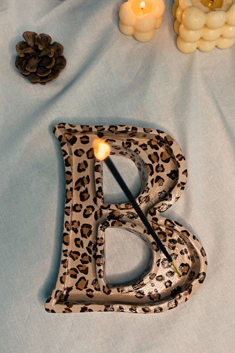 This product made with high quality air dry clay and paint. You can use it as a incence holder, decorative object, gift for special ones for you, jewelry holder etc.

(not suitable for food or drink)
#clayart #clayincenceholder #personalisedgift Air Dry Clay Letters, Ceramic Letters, J Alphabet, Clay Wall Hanging, Gift Letter, B Letter, Diy Christmas Presents, Hanging Letters, Clay Wall