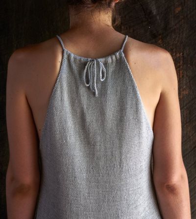 Drawstring Camisole | AllFreeKnitting.com Camisole Top Pattern, Camisole Pattern, Knit Camisole, Knit Top Patterns, Drawstring Top, Knit Sweaters, Summer Knitting, Circular Knitting, Summer Tank Tops