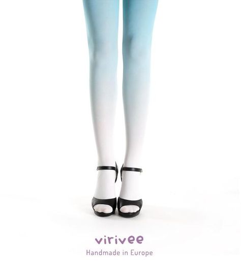 Ombre Tights, Halloween Tights, Turquoise Ombre, Ombre Gradient, Winter Gear, Opaque Tights, Fashion Tights, White Turquoise, Womens Tights