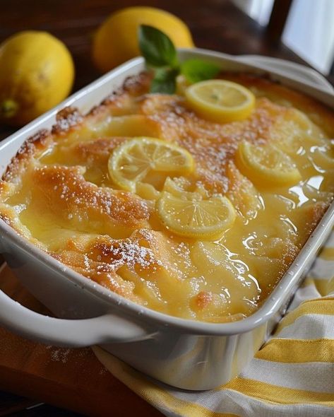 Tasty Recipes Magic Lemon Cobbler, Lemon Cobbler, Appalachian Style, 3 Ingredient Cake, Old Fashioned Banana Pudding, Desserts Winter, Lemon Pie Filling, Rachael Ray Recipes, Comfort Desserts