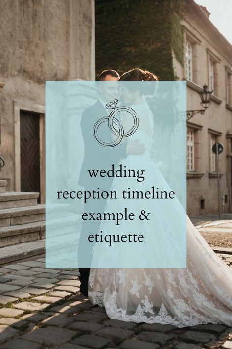 One of the most important parts of wedding planning is creating a timeline for your wedding reception. This timeline can help you, and/or your wedding 6 Pm Wedding Timeline, Wedding Reception Timeline Events, Timeline Example, Reception Timeline, Wedding Reception Timeline, Reception Activities, Diy Wedding Inspiration, Create A Timeline, Mother Son Dance