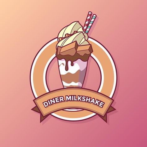 Milkshake Poster Design, Diner Milkshake, Milkshake Font, Logo Design Fonts, Diner Logo, Poster Design Ideas, Blog Font, Festival Logo, Design Fonts