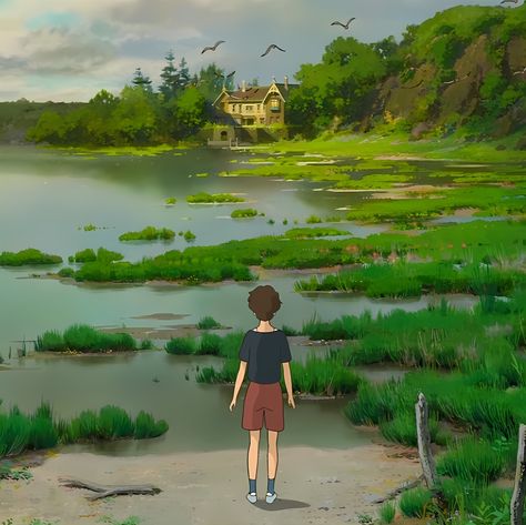 anna ^^ when marnie was there Anna When Marnie Was There, Into The Forest Movie, Marnie Was There, When Marnie Was There, Studio Ghibli Background, Rose House, Masterpiece Theater, Studio Ghibli Movies, Studio Ghibli Art