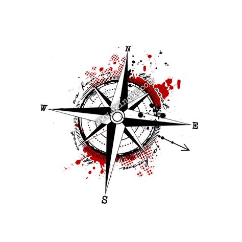 abstract compass rose trash polka tattoo illustration art idea --- Contact me for custom design: https://www.skinque.com/commissions or hello@skinque.com Trash Polka Compass Tattoo, Trash Polka Art, Trash Polka Tattoo Designs, Tattoo Trash, Polka Tattoo, Travel Tattoos, Tattoo Outline Drawing, Geometric Nature, Trash Polka Tattoo