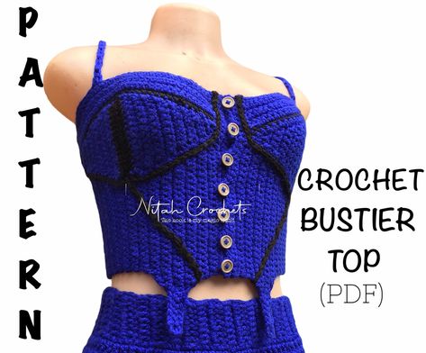 Crochet Corset Dress, Crochet Summer Dress Pattern, Pretty Knots, Crochet Corset Top, Crochet Tank Top Free, Crochet A Sweater, Crochet Summer Dress, Summer Dress Pattern, Crochet Corset