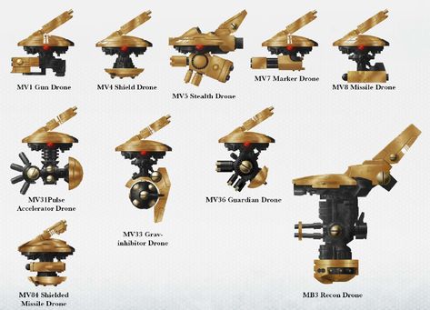 Tau Drone Types Tau Drones, Tau Miniatures, Tau Battlesuit, Farsight Enclave, Tau 40k, Tau Army, Tau Warhammer, 40k Tau, Fire Warrior