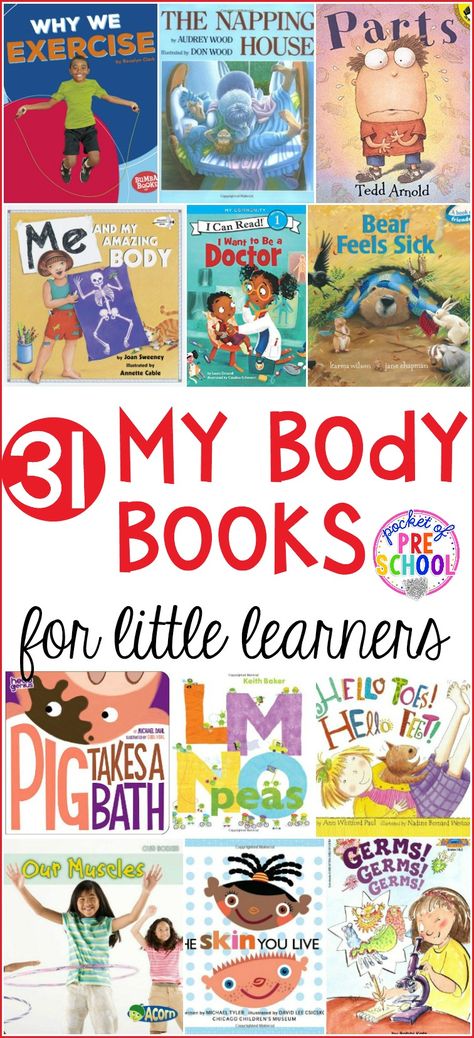 My Body And Feelings Preschool, My Amazing Body Preschool, My Body And Health Preschool, Healthy Body Preschool Theme, My Body Art For Toddlers, My Body Toddler Activities, Body Theme Preschool Activities, Body Theme Preschool, Human Body Preschool Activities