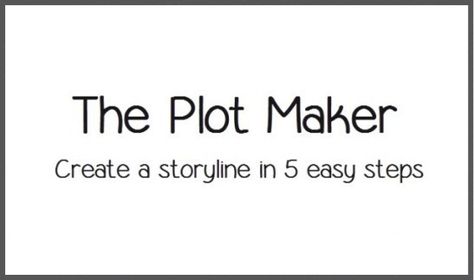 The Plot Maker - Create a storyline in five easy steps - Writers Write Storyline Ideas, Writing A Novel, Comedy Writing, Writing Genres, Writing Plot, Writers Notebook, A Writer's Life, Writer Inspiration, Bridget Jones