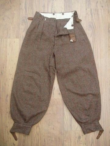 Vintage Winter Workwear Bottoms, Vintage Brown Winter Pants, Vintage Workwear Pants With Buttons, Tobi Pants, Military Style Outdoor Trousers, Burberry Rebrand, Fedora Outfit, Vintage Military Pants, 1920s Mens Fashion