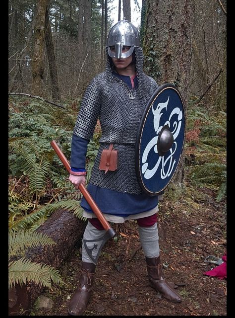 Nordic Warrior, Danish Vikings, Norse People, Scandinavian History, Viking Character, Armor Drawing, Viking Armor, Larp Armor, Ancient Warfare