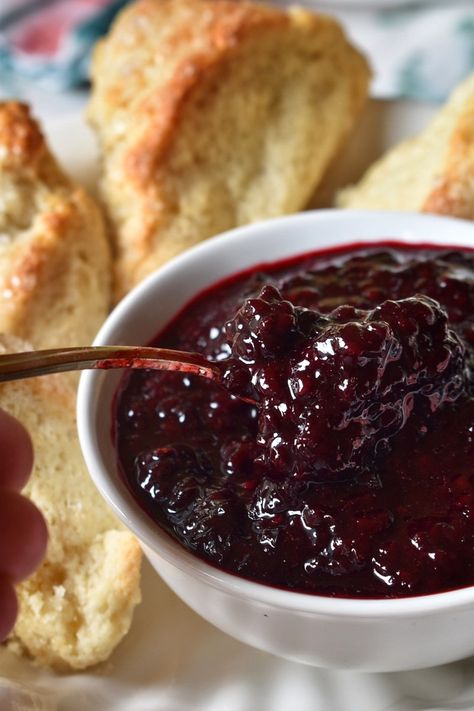 Microwave Blackberry Jam Microwaveable Recipes, Microwave Jam, Jam Uses, Salad Recipes Holidays, Strawberry Feta Salad, Cream Scones Recipe, Strawberry Feta, Blackberry Jam Recipes, Microwave Dishes