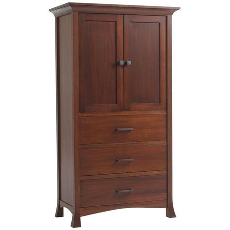 Amish Armoires | Oasis Amish Armoire (2,855 CAD) ❤ liked on Polyvore featuring home, furniture, storage & shelves, armoires, dvd shelf, brown shelf, drawer shelf, storage shelving and dvd shelves Amish Furniture Bedroom, Dvd Shelves, Almirah Designs, Mission Style Furniture, Living Room Outdoor, Amish Furniture, Dayton Ohio, Furniture Showroom, Large Drawers