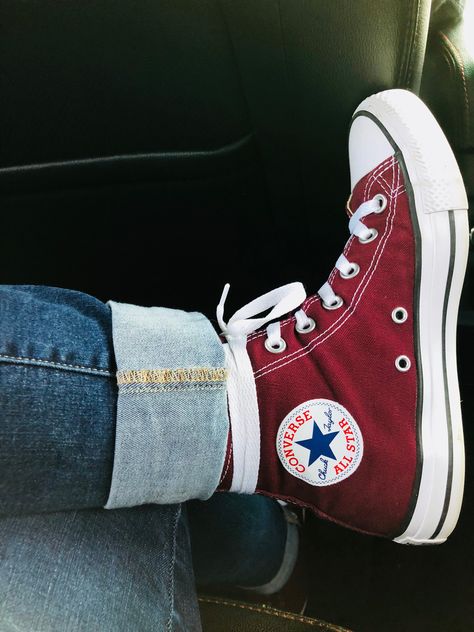 Dark Red Converse, Cute Converse Shoes, Chuck Taylor 70, Chuck Taylor Shoes, Cute Converse, Red Converse, Up Shoes, Converse All Star, Chuck Taylor Sneakers