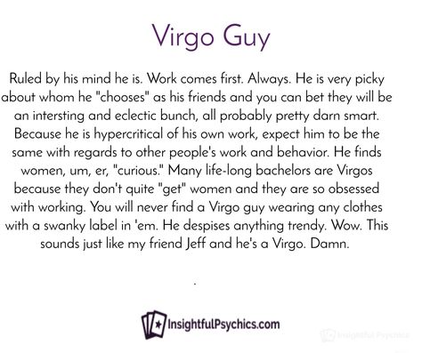 Virgo Man- He gives off the impression of being somebody who is in total control of his emotions, yet this is nothing but a disguise. He is actually sen ... Virgo Man Traits, Astrology Personalities, Virgo Men In Bed, Virgo Traits Men, Virgo Men In Love, Self Critical, Virgo Characteristics, Virgo Man, Richard Marx