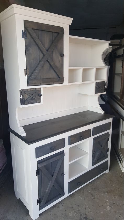 Cooffe Style Bar, Repurpose Bookshelf Ideas, Desk With Hutch Makeover, Homemade Coffee Bar, Hutch Makeover Coffee Bar, Old Bedroom Furniture Makeover, Bookshelf Repurpose, Rustic Coffee Bar Ideas, Coffee Bar Hutch Ideas