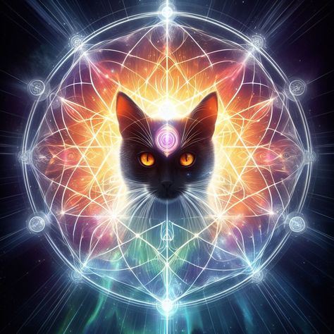 Spirit Animal Cat Spiritual Animal Art, Spiritual Cat Wallpaper, Cats And Spirituality, Black Cat Spirit Animal, Spiritual Animals, Spirit Of The Animals Oracle, Cover Design Inspiration, Spiritual Animal, Animal Cat