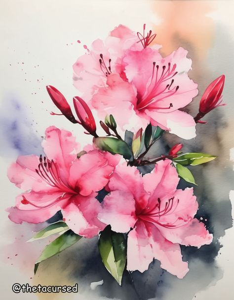 Watercolor Dreams Series, by ThetaCursed, License: CC BY-NC 4.0 Whimsical Art Paintings, Watercolor Paintings Nature, Watercolor Flowers Tutorial, Diy Watercolor Painting, Flower Sketches, Watercolor Flower Art, 수채화 �그림, Watercolor Landscape Paintings, Watercolor Art Lessons