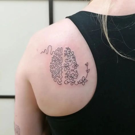 30 Best ADHD Tattoo Ideas You Should Check Neurodiverse Tattoo, Neurodivergent Tattoo Ideas, Ocd Tatoos Design, Neuro Tattoo, Chaotic Tattoo, Neurodivergent Tattoo, Overthinking Tattoos, Nursing Tattoos, Discover Tattoo