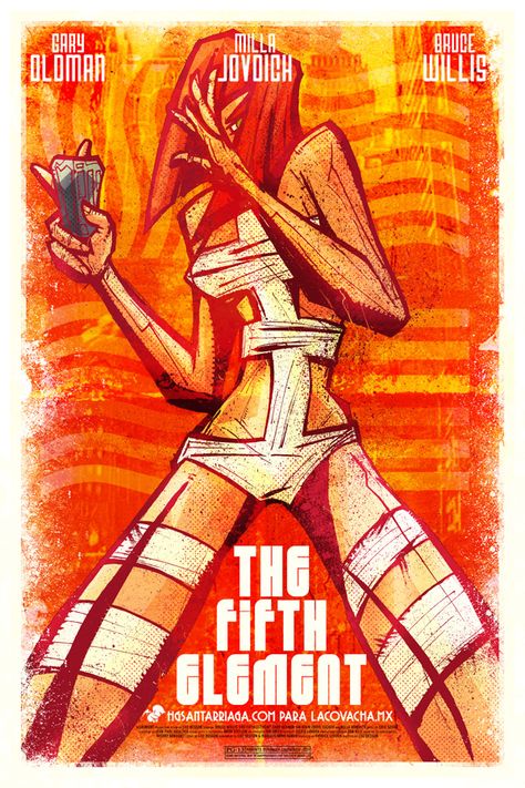 The Fifth Element Fan Art, Fifth Element Art, Tv Recommendations, Leeloo Cosplay, 5th Element, The Fifth Element, Alt Art, Jamie Hewlett, Tv Icon