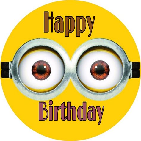 Happy Birthday Topper, Minions Party, Minion Theme, Birthday Topper, Birthday Cake Topper Printable, Minion Party, Edible Images, Boys Birthday, Boy Birthday