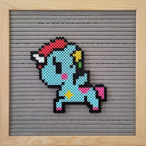 Tokidoki Perler Beads, Perler Ideas, Kandi Patterns, Beautiful Beadwork, Perler Beads Designs, Perler Bead Art, Perler Patterns, Fuse Beads, Beaded Keychains