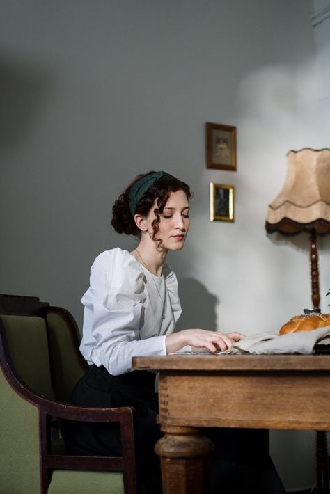 Woman Sitting At Table Reference, Sitting At Table Pose Reference, Woman Sitting At Table, Lawyer's Office, Soft Photography, Study Reference, Character Face, Painting Reference, Girl Painting