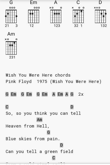 Wish you were here - chords Wish You Were Here Guitar Chords, Wish You Were Here, Acoustic Guitar Lessons, Wish You Are Here, Guitar Tabs, Guitar Chords, Guitar Lessons, Pink Floyd, Acoustic Guitar